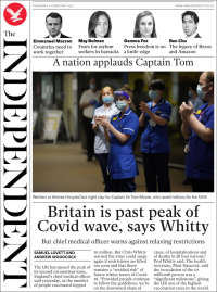 Portada de The Independent (Reino Unido)