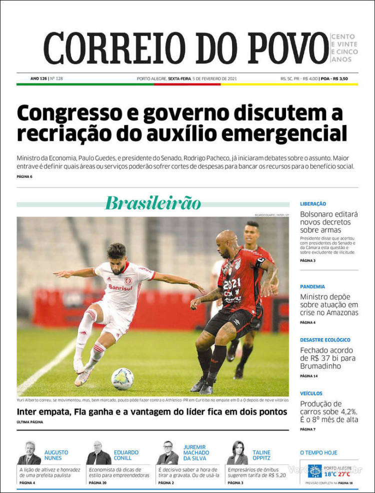 Portada de Correio Do Povo (Brasil)