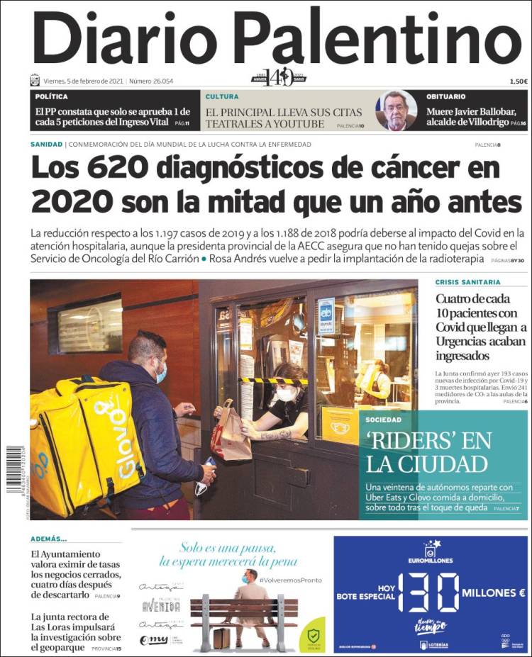 Portada de Diario Palentino (Espa&ntilde;a)