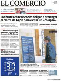 Portada de El Comercio - Gijón (Espa&ntilde;a)