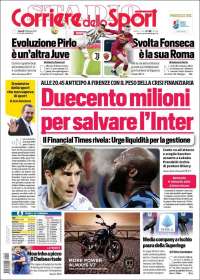 Portada de Corriere dello Sport (Italia)