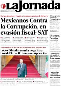 Portada de La Jornada (México)