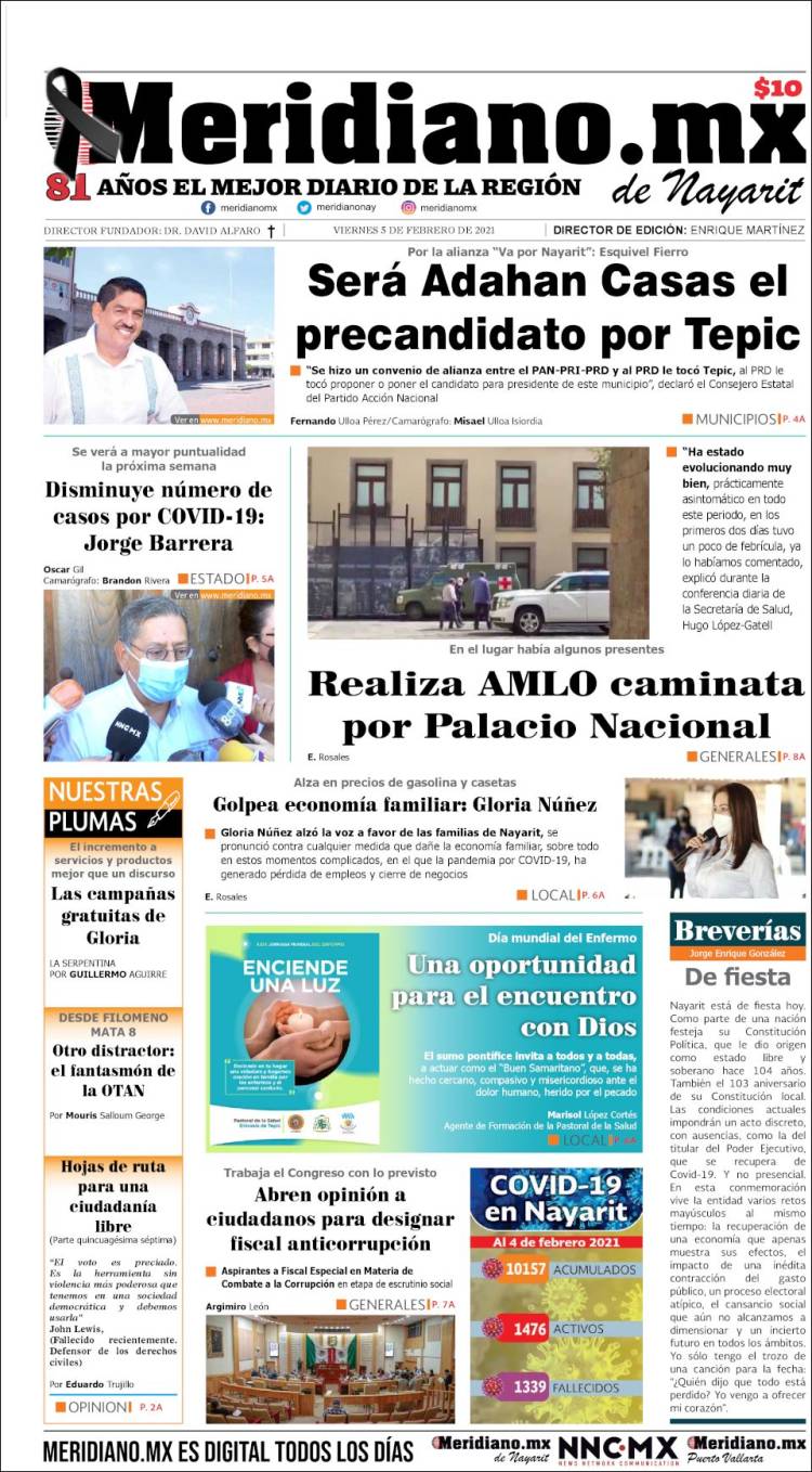 Portada de Meridiano (México)