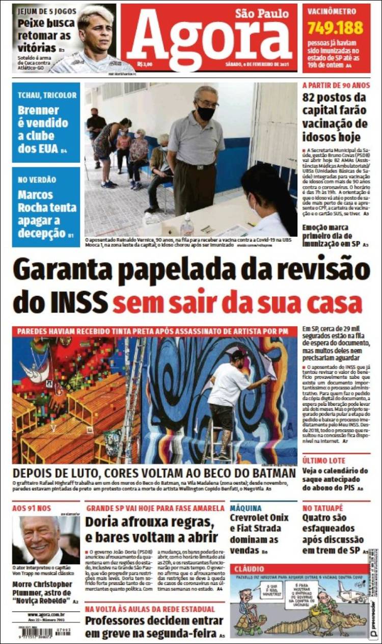 Portada de Jornal Agora (Brasil)