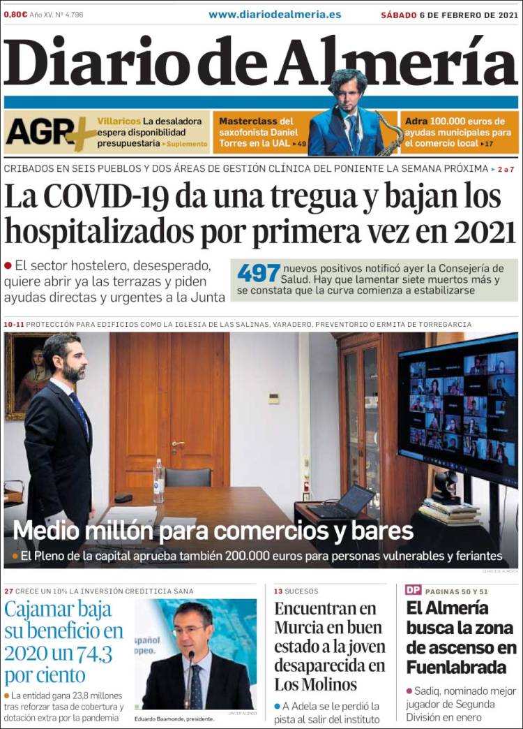 Portada de Diario de Almería (España)