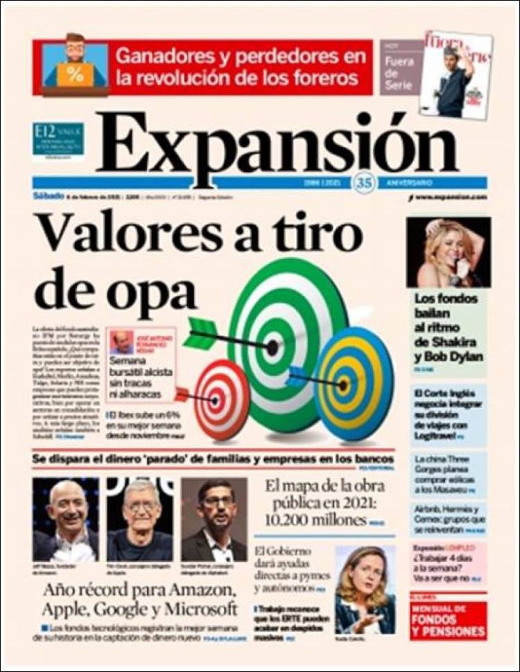 Portada de Expansión (Espa&ntilde;a)