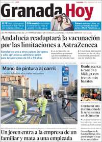 Portada de Granada Hoy (España)