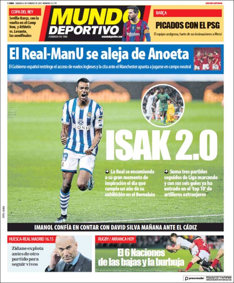 Portada de Mundo Deportivo Gipuzkoa (España)