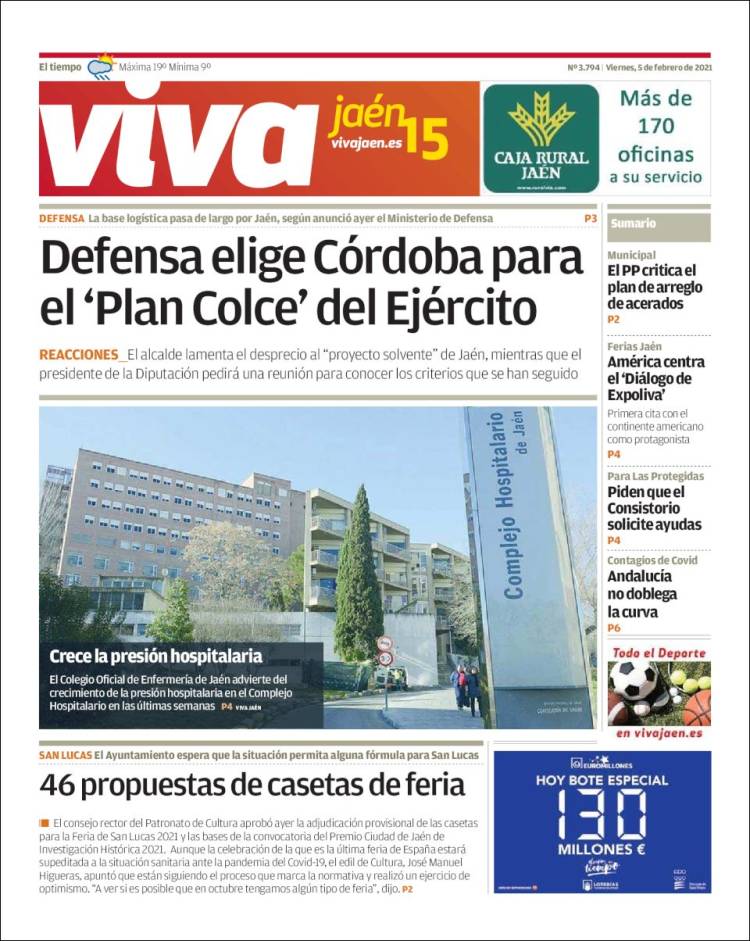 Portada de Viva Jaén (España)