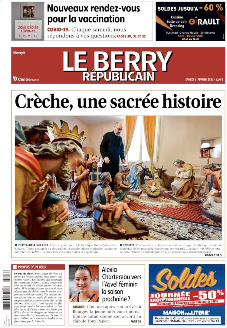 Portada de Berry Republicain (Francia)