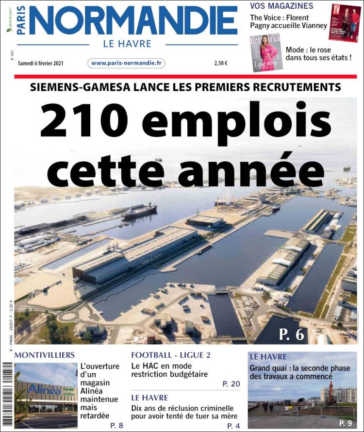 Portada de Le Havre Libre (Francia)