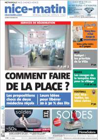 Portada de Nice-Matin (Francia)