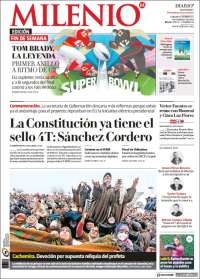 Portada de Milenio de Monterrey (México)