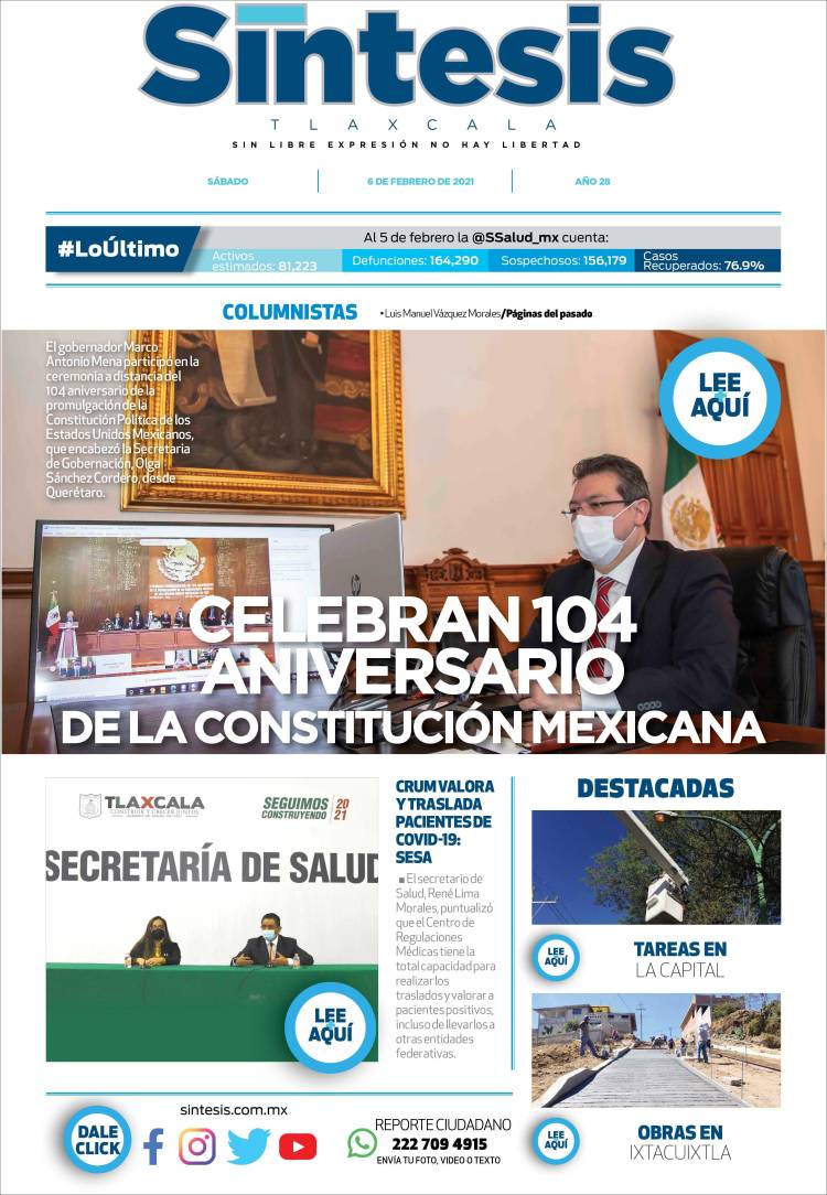 Portada de Síntesis de Tlaxcala (México)