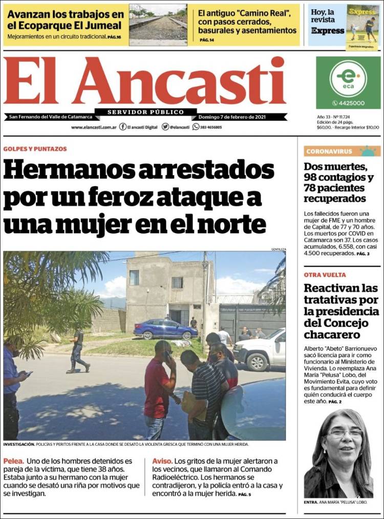 Portada de El Ancasti (Argentina)