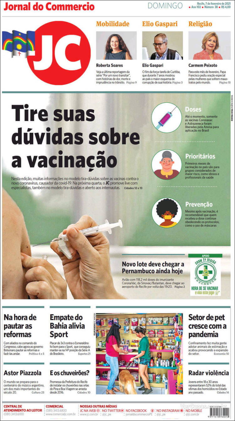 Portada de Jornal do Comércio (Brasil)