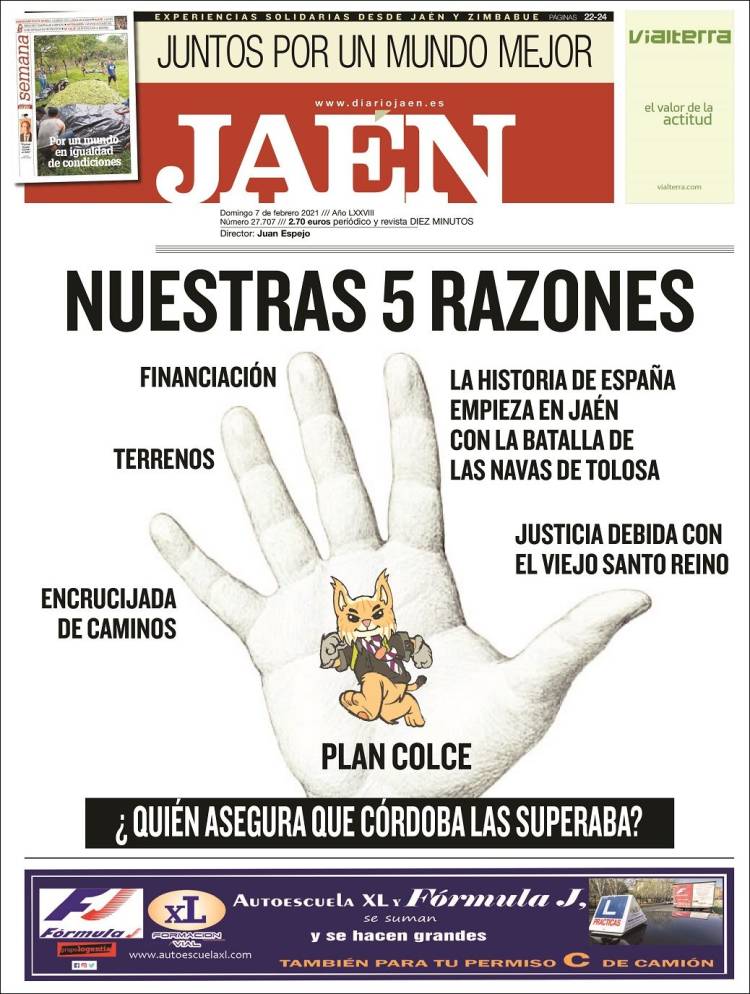 Portada de Diario Jaén (España)