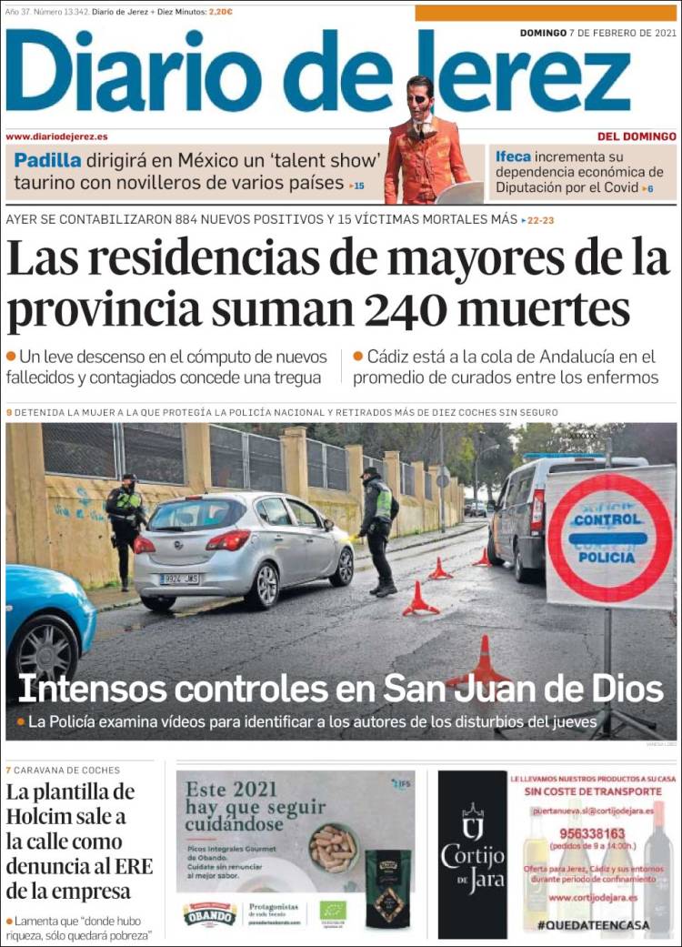 Portada de Diario de Jerez (España)