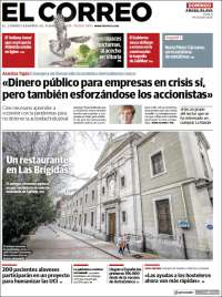 Portada de El Correo - Álava (España)