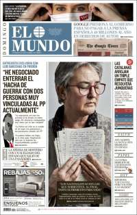 Portada de El Mundo (España)