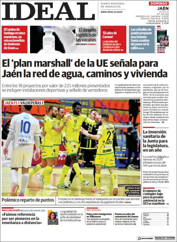 Portada de El Ideal de Jaén (España)