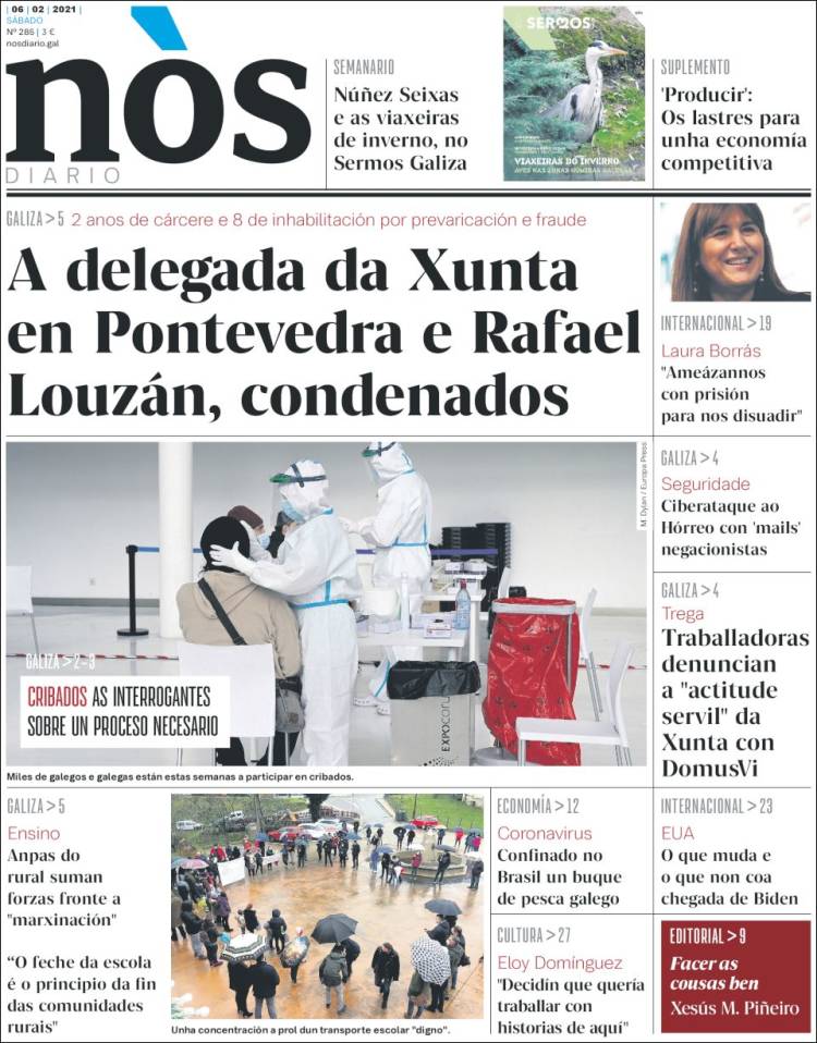 Portada de Nòs Diario (España)