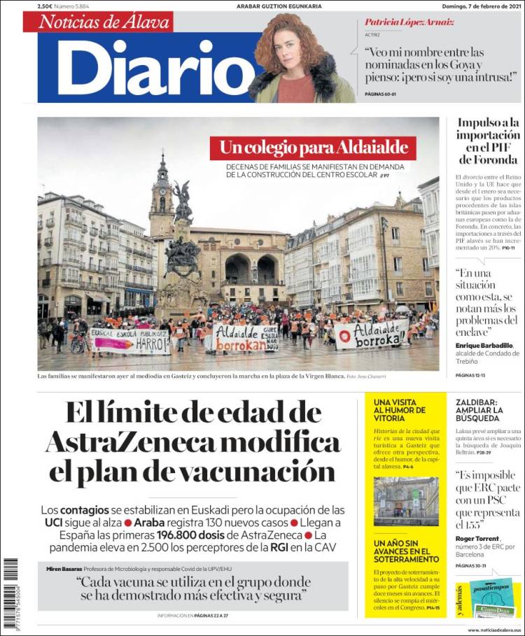 Portada de Noticias de Álava (España)