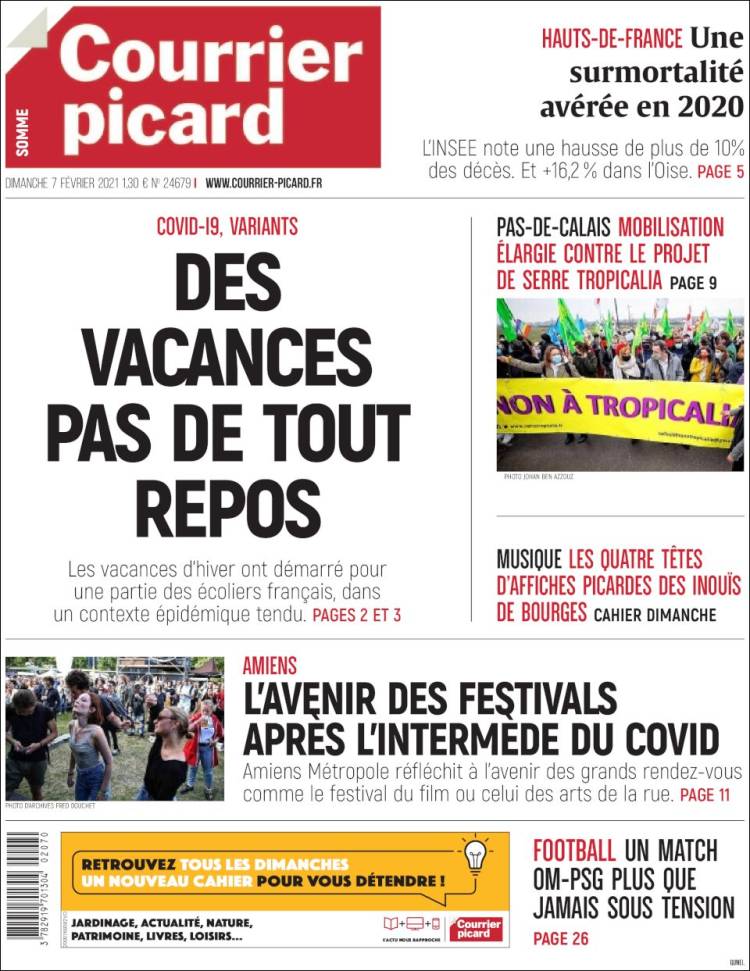 Portada de Courrier Picard (France)