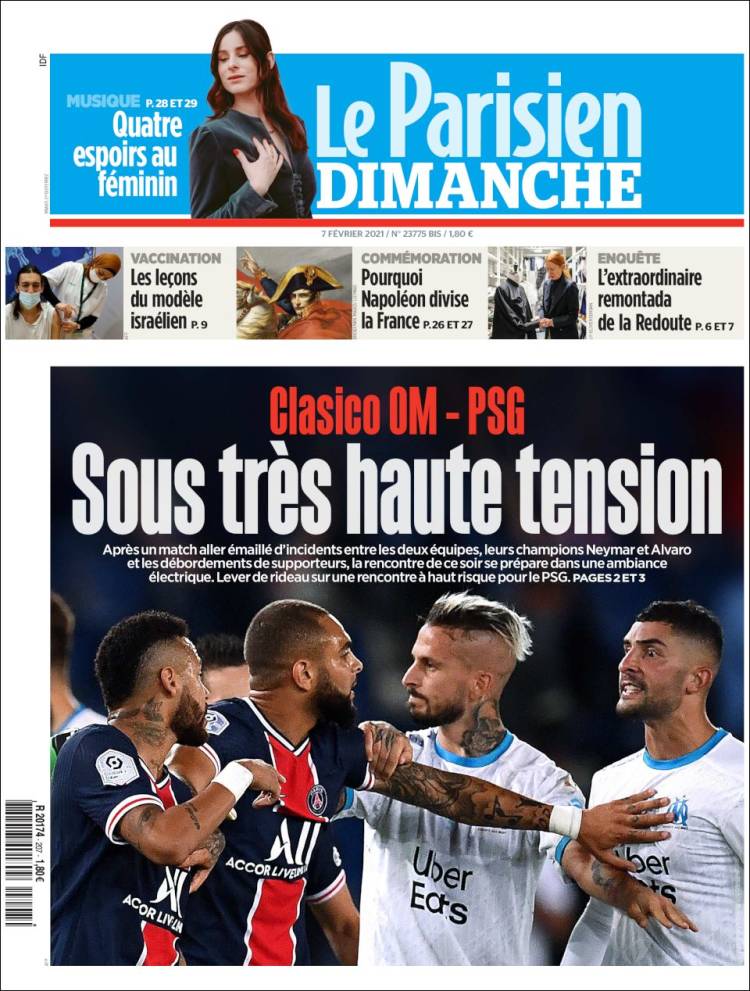 Portada de Le Parisien (Francia)