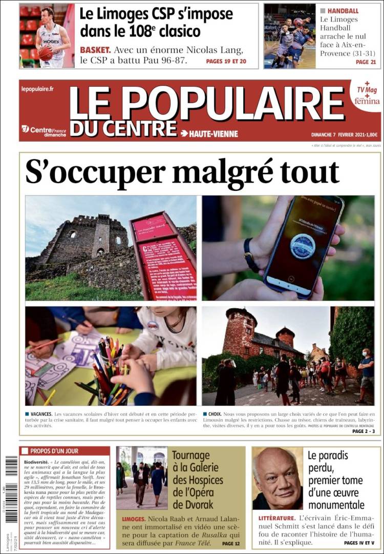 Portada de Le Populaire du Centre (France)