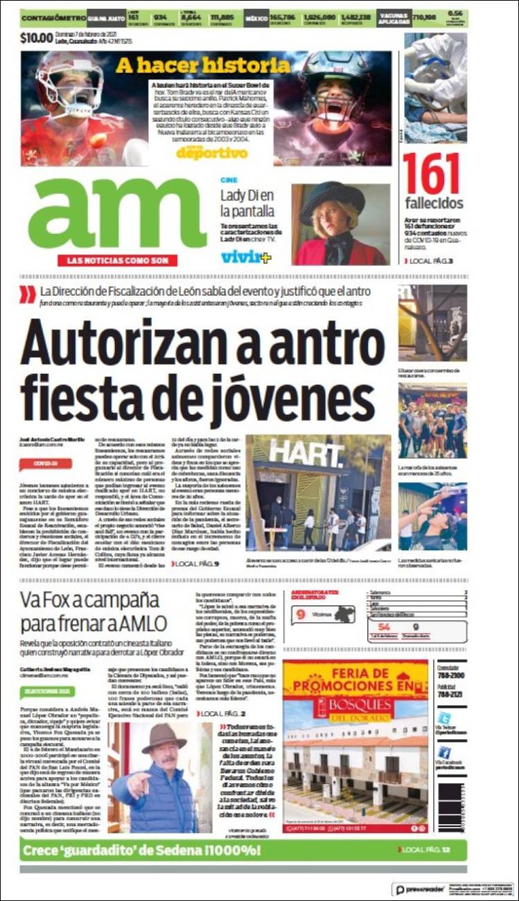 Portada de Al Día A.M. (México)