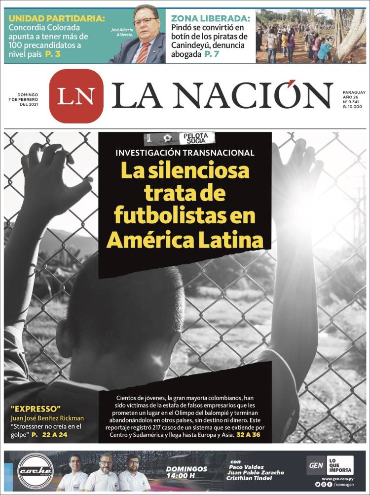 Portada de La Nación (Paraguay)