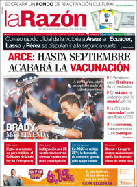 Portada de La Razón (Bolivia)