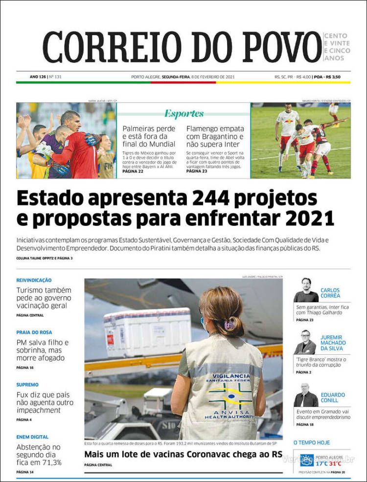 Portada de Correio Do Povo (Brasil)
