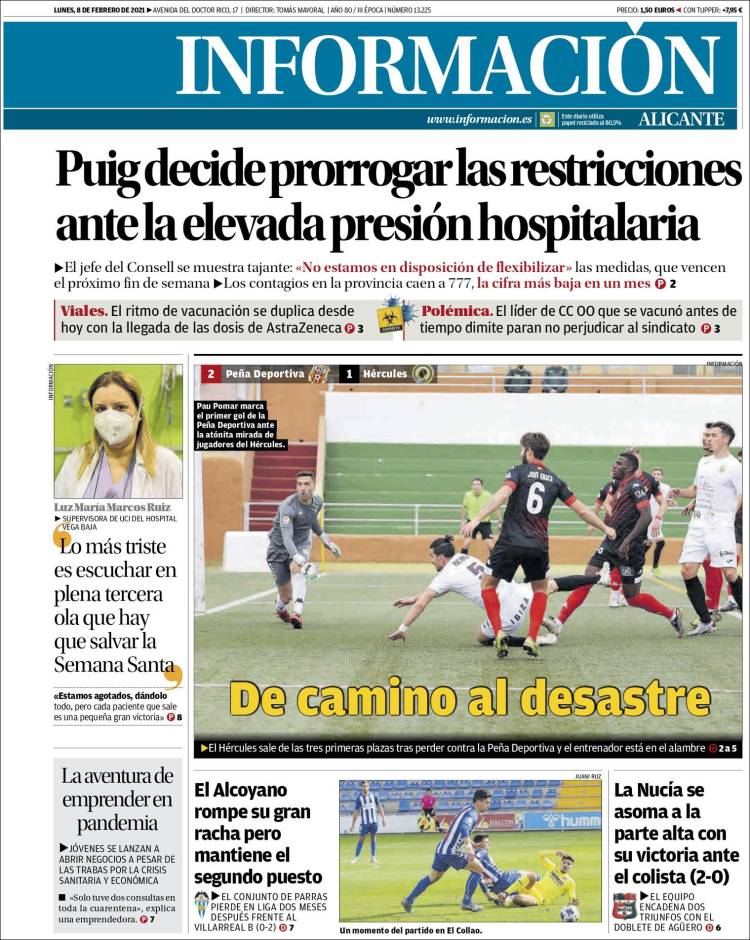 Portada de Diario Información (España)