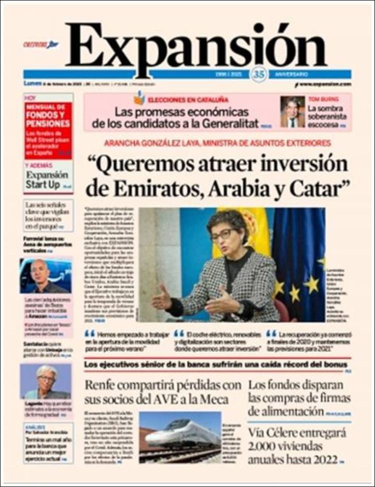 Portada de Expansión (Espa&ntilde;a)