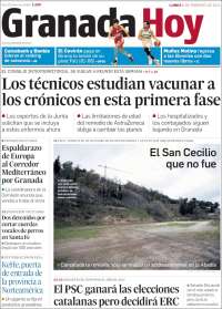 Portada de Granada Hoy (España)