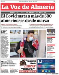 Portada de La Voz de Almería (España)