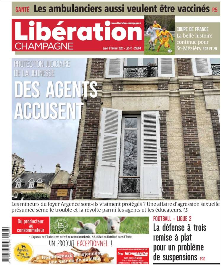 Portada de Libération Champagne (Francia)