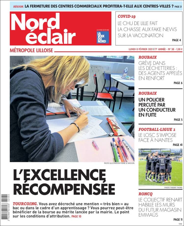 Portada de Nord Éclair (Francia)