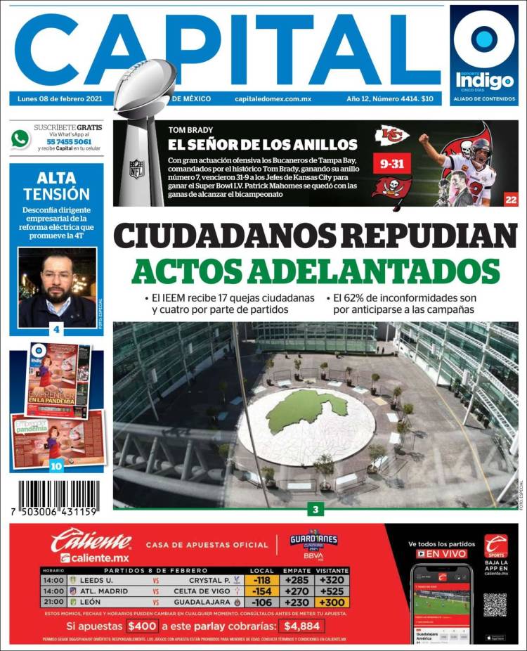 Portada de Capital México (México)