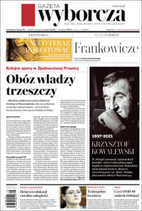 Portada de Gazeta Wyborcza (Polonia)