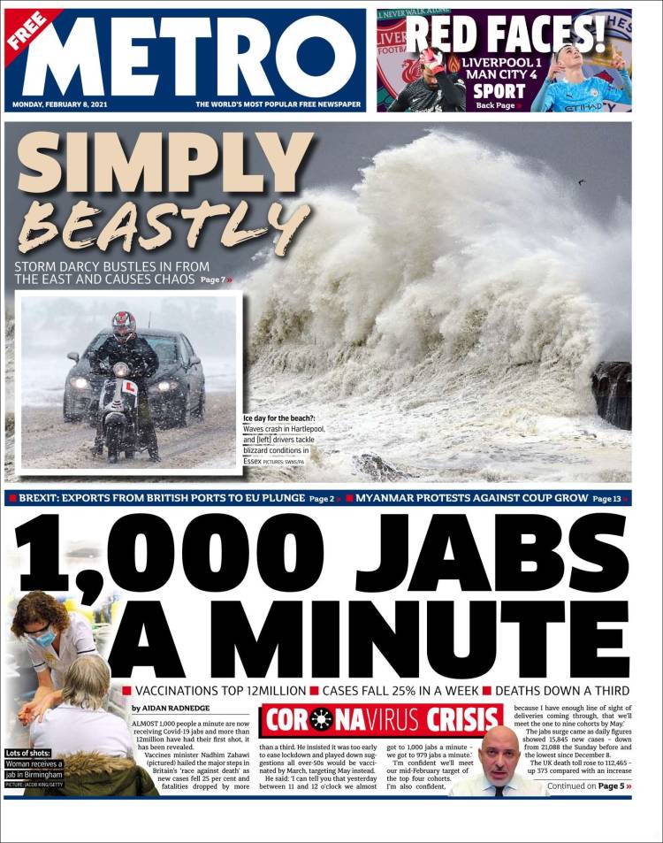 Portada de Metro (Reino Unido)