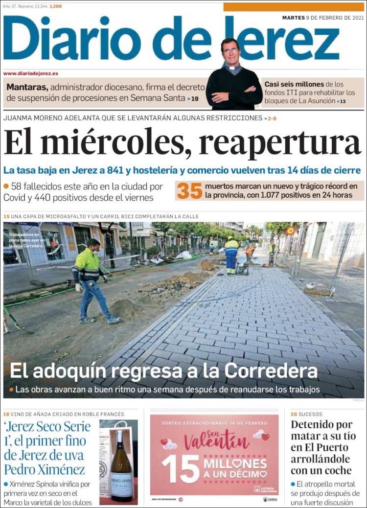 Portada de Diario de Jerez (España)