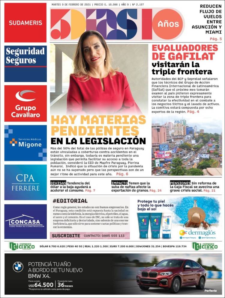 Portada de 5 Días (Paraguay)