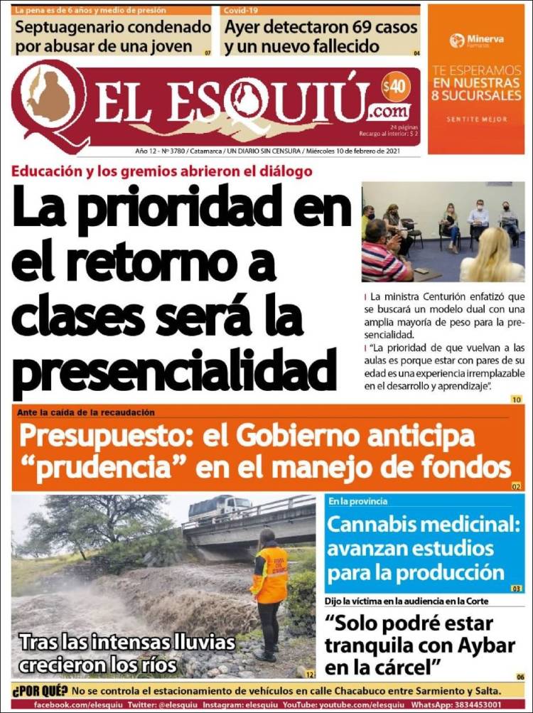 Portada de El Esquiu (Argentina)