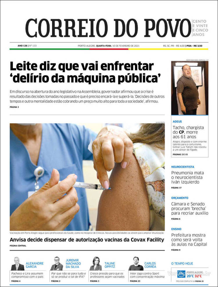 Portada de Correio Do Povo (Brasil)