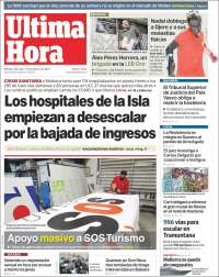 Portada de Última Hora (España)