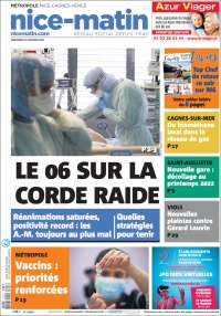 Portada de Nice-Matin (Francia)