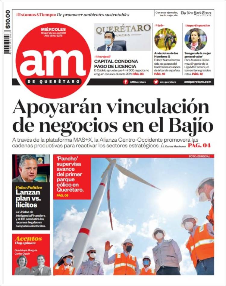 Portada de A.M. Querétaro (México)